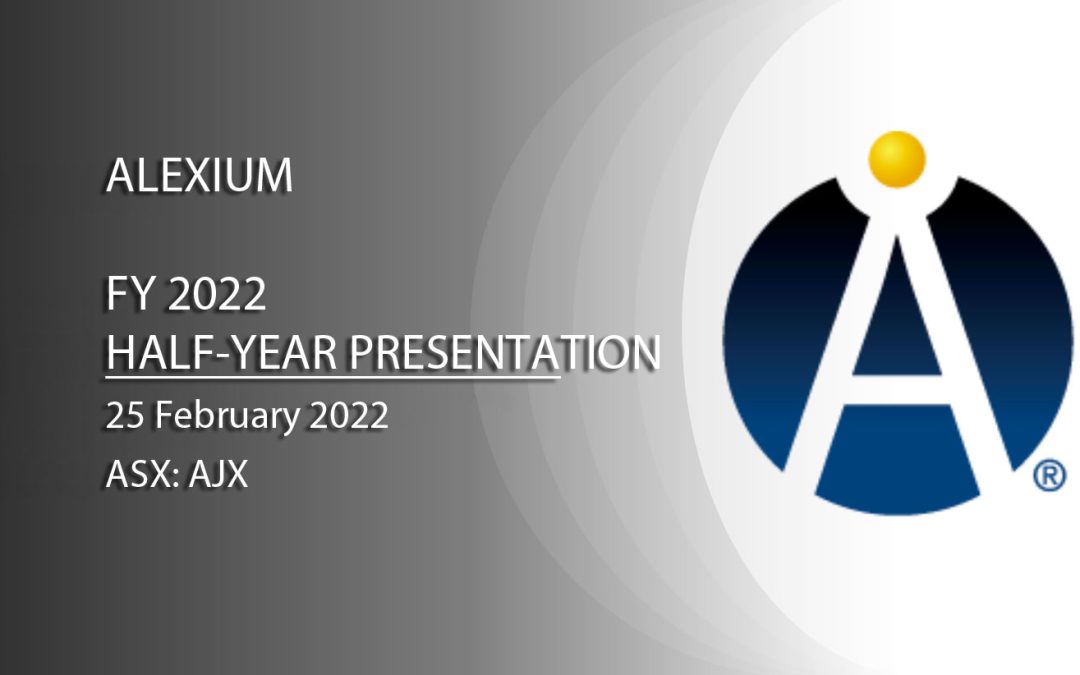 FY2022 Half Year Presentation