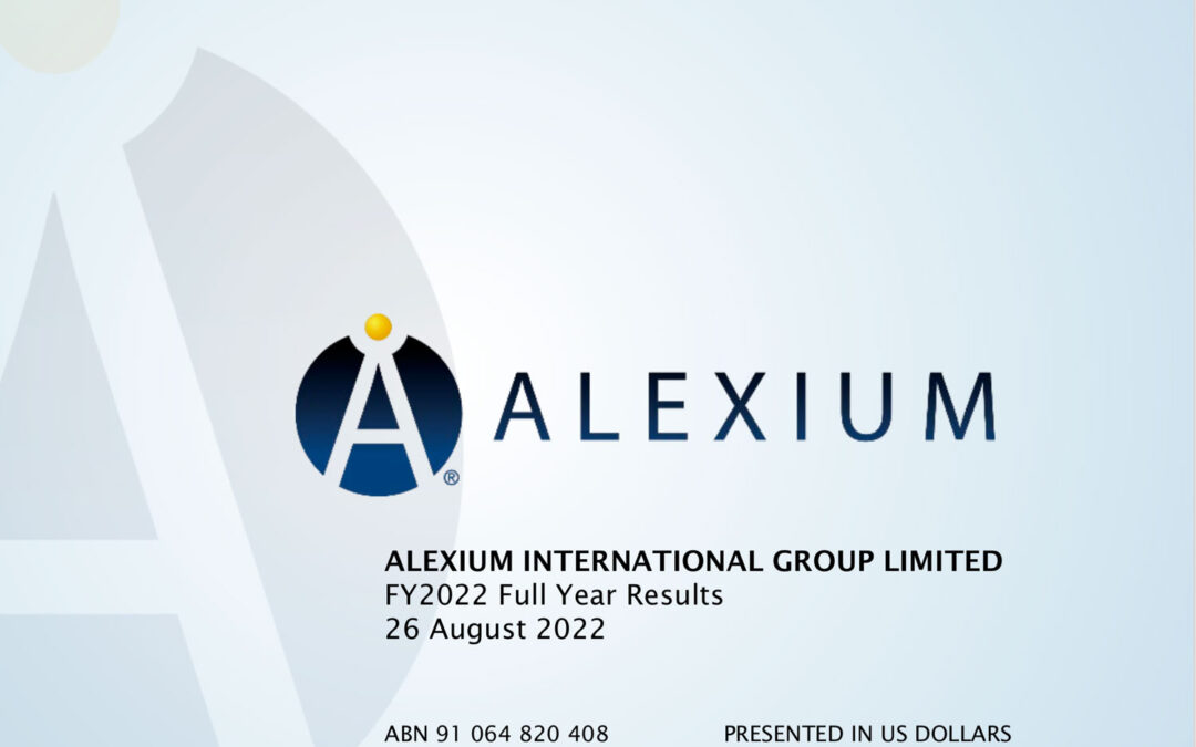 Alexium International FY2022 Presentation