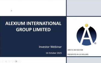 Alexium Investors’ Webinar – 16 Oct. 2025 – Meeting Presentation & Recording